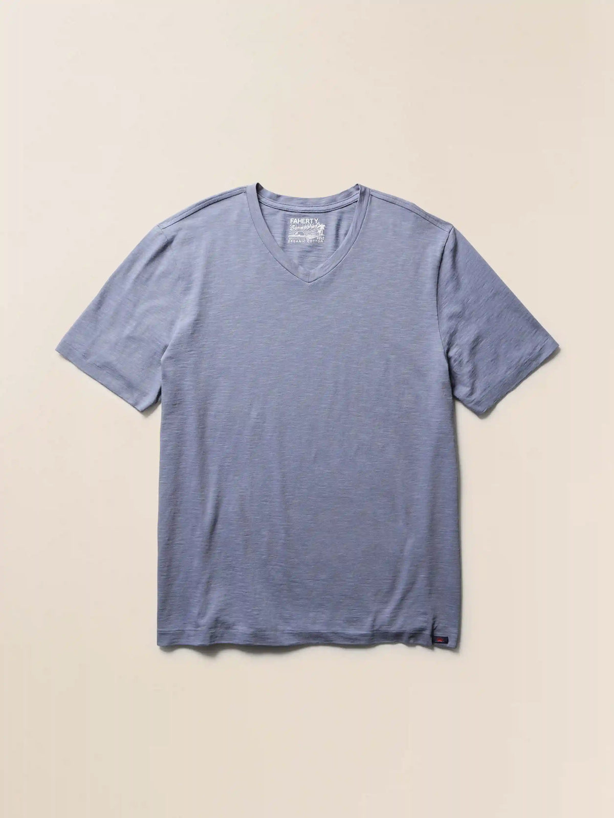 Short-Sleeve Sunwashed V-Neck Tee - Flint