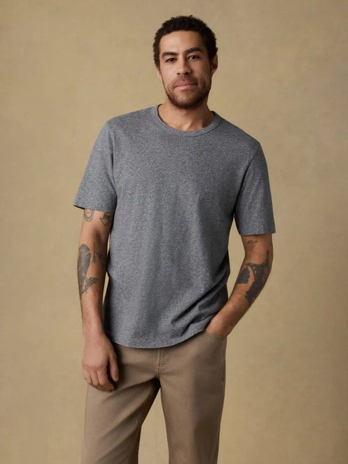 Sunwashed Regenerative Tee - Pebble Grey Heather