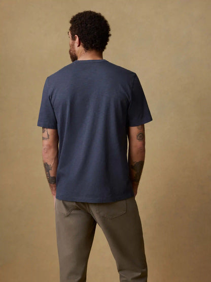 Sunwashed Regenerative Pocket Tee - Dune Navy