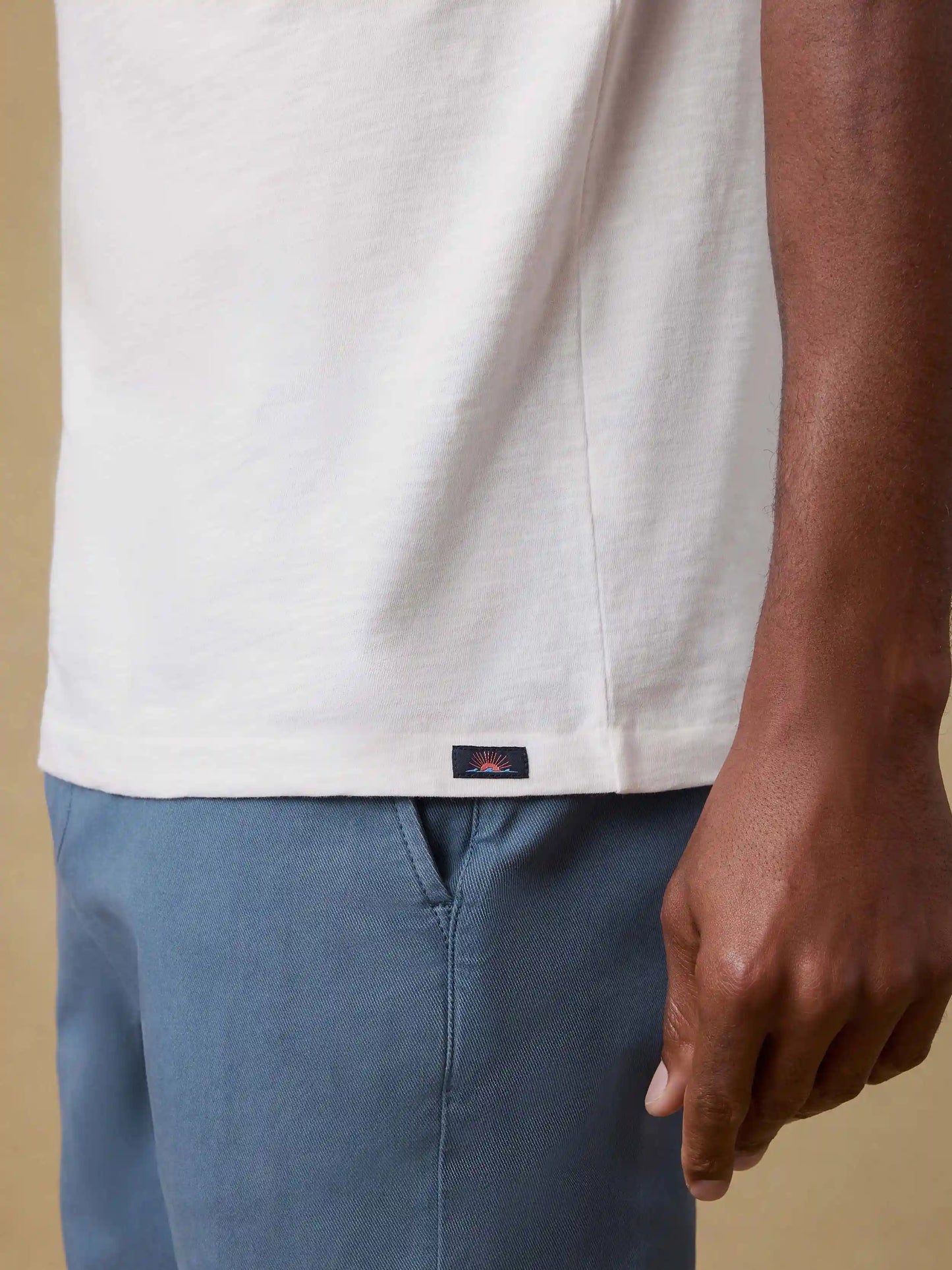 Sunwashed Regenerative Pocket Tee - White