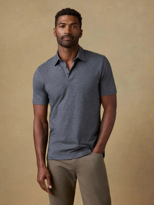 Short-Sleeve Movement™ Pique Polo - Dusty Iron Heather