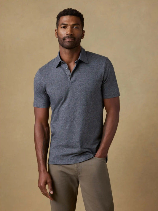 Short-Sleeve Movement™ Pique Polo - Dusty Iron Heather