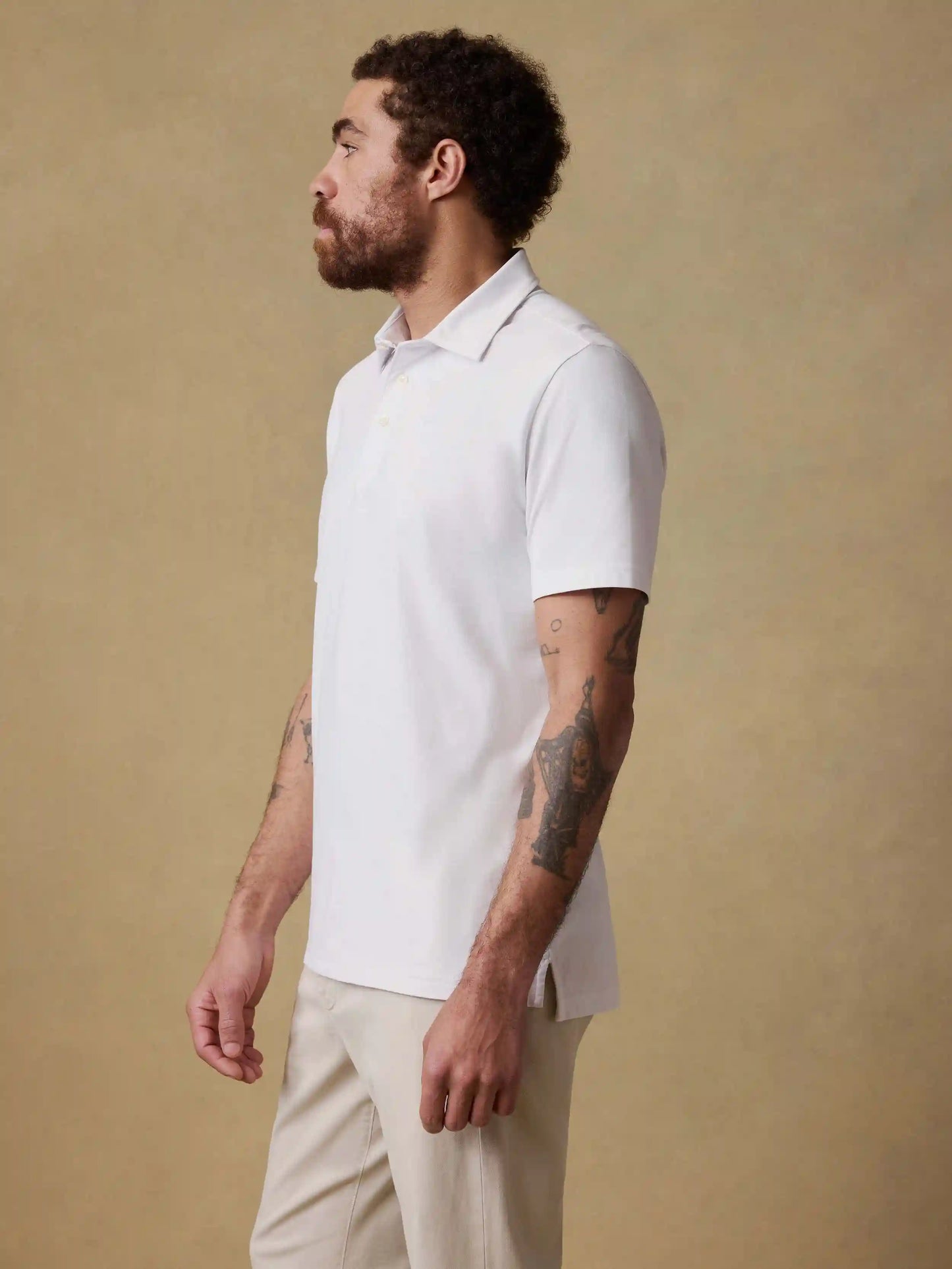 Short-Sleeve Movement™ Pique Polo - Pure White