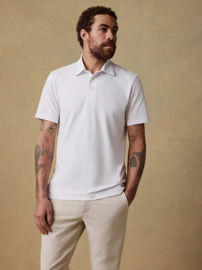 Short-Sleeve Movement™ Pique Polo - Pure White