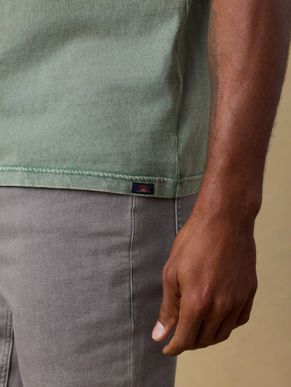 Short-Sleeve Recycled Cotton Tee - Coastal Sage