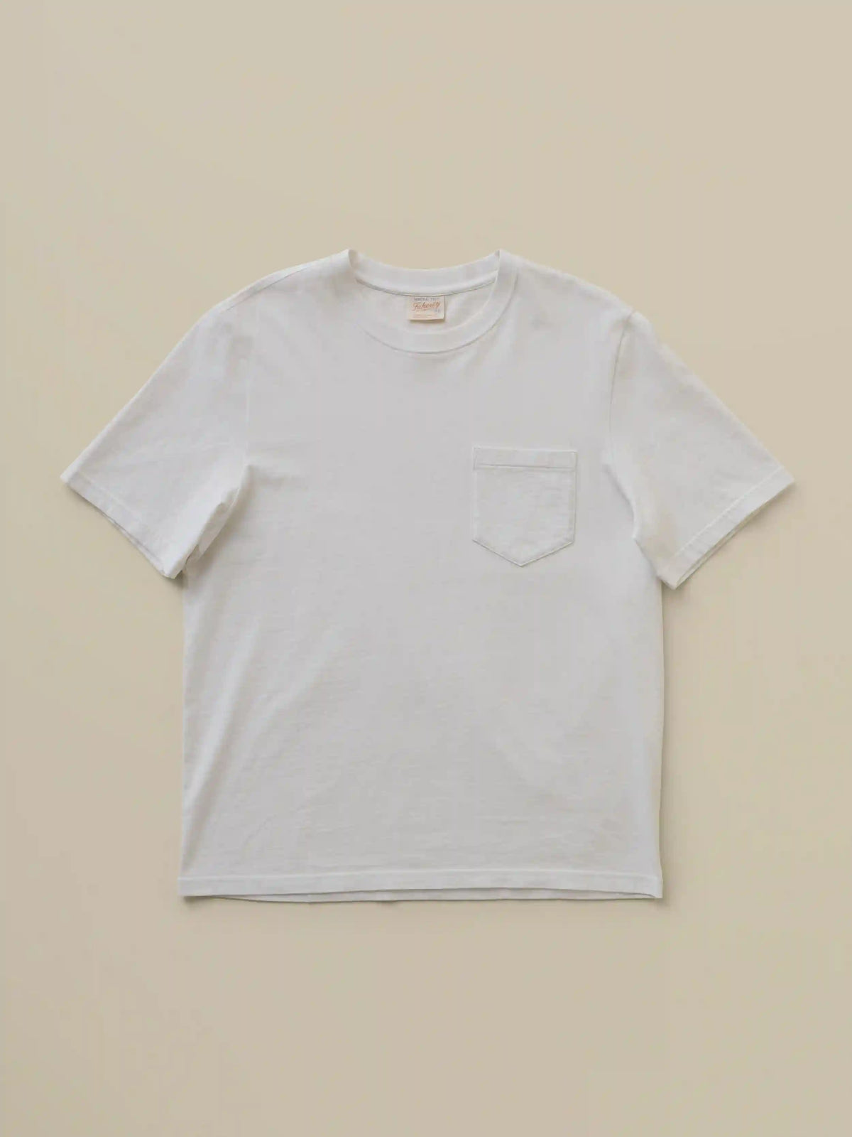 Short-Sleeve Recycled Cotton Tee - Pure White