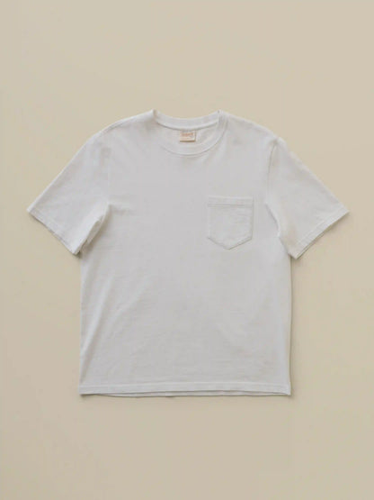 Short-Sleeve Recycled Cotton Tee - Pure White