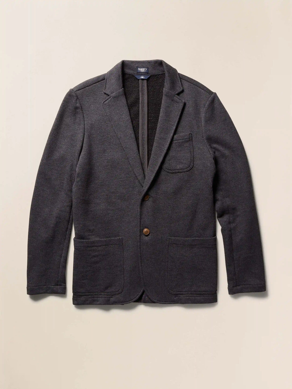 Inlet Knit Blazer - Black Sky Melange