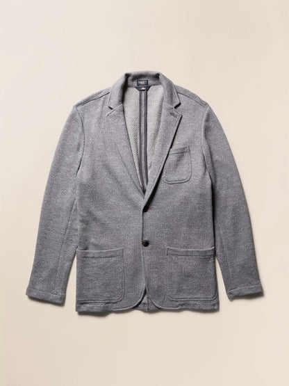 Inlet Knit Blazer (Short) - Medium Grey Melange