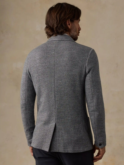 Inlet Knit Blazer - Medium Grey Melange