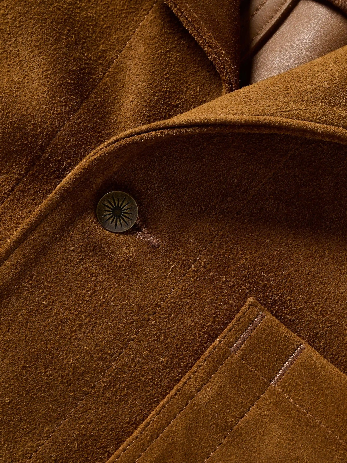 Suede Studio Jacket - Golden Chestnut