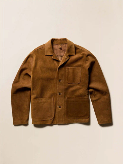 Suede Studio Jacket - Golden Chestnut