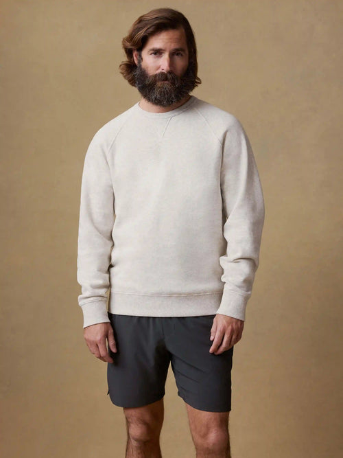 High Standard Fleece Crewneck - Antique Ivory Heather