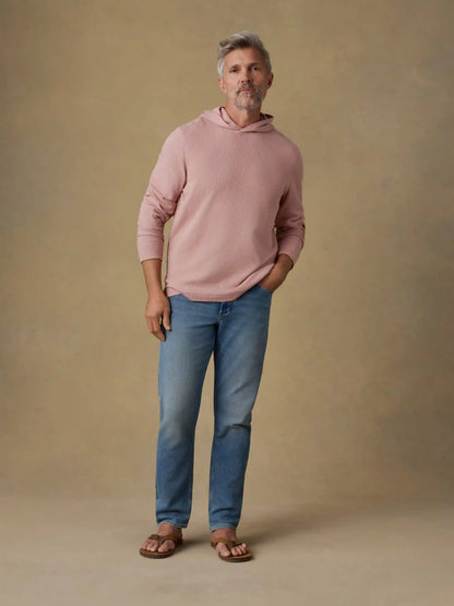 Waffle Hoodie - Desert Pink