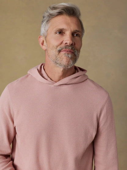 Waffle Hoodie - Desert Pink