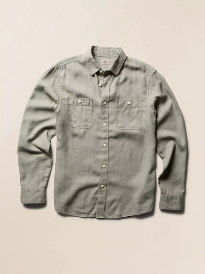 Tried & True Chambray Workshirt - Coastal Sage