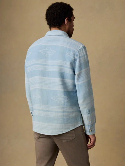 Doug Good Feather Indigo Canyon Overshirt - Indigo Star Serape