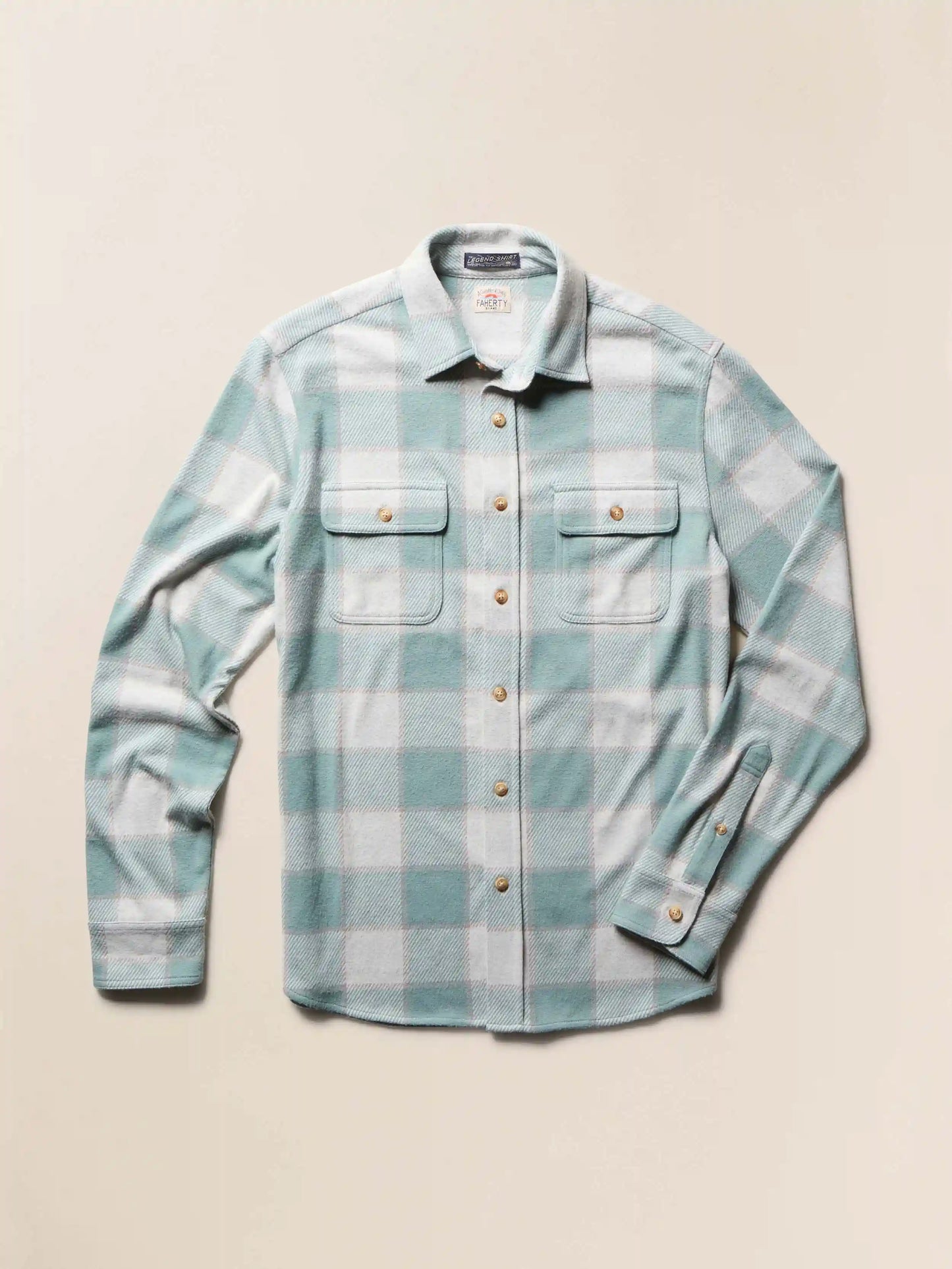 Legend™ Sweater Shirt - Island Sage Plaid