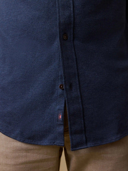 Coastline Knit Shirt - Ocean Heather Twill