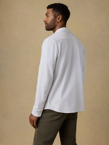 Field Knit Shirt - Pure White