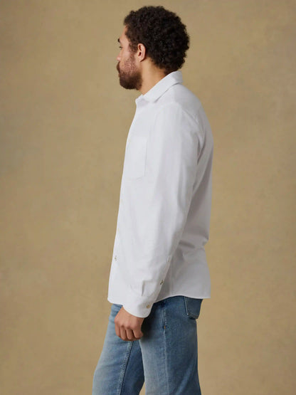 Costa Pique Shirt - Pure White