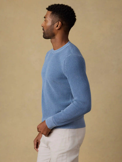 Sunwashed Crewneck Sweater - Blue Sea