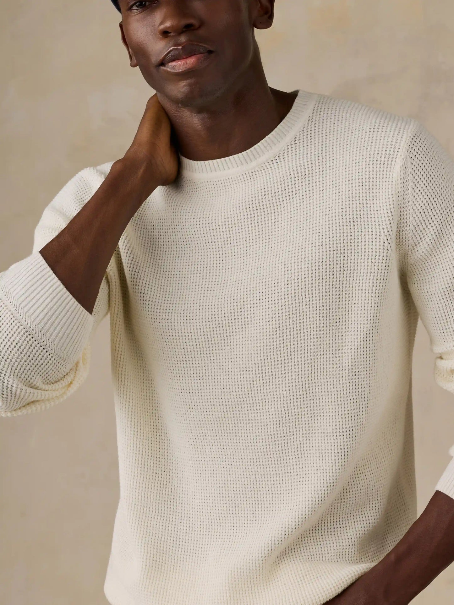 Sunwashed Crewneck Sweater - White Shell