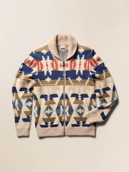 Thunder Voice Eagle Cardigan - Sand Four Eagles