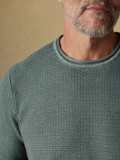 Sunwashed Dockside Sweater - Mountain Olive