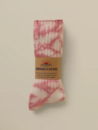 Sunwashed Tie Dye Sock - Faded Flag