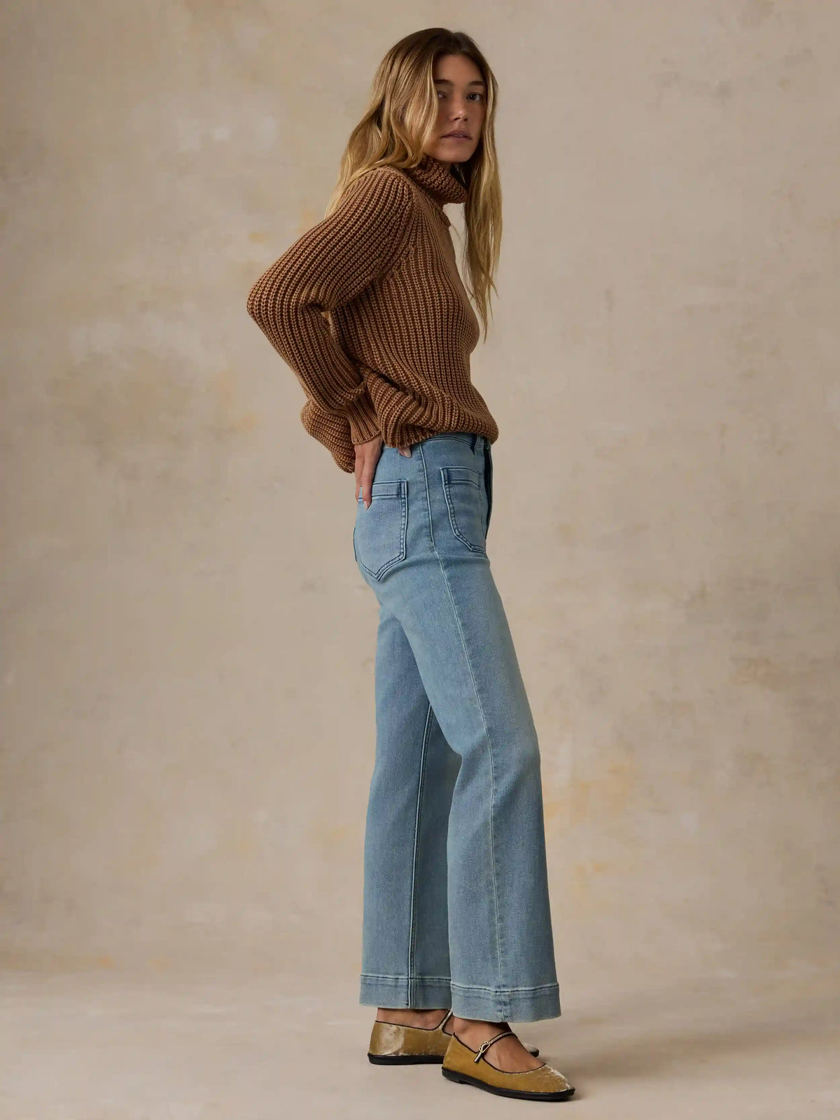 Stretch Terry Patch Pocket Ankle Pant - Eastern Shore Wash