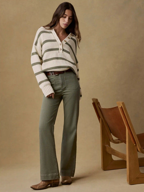 Stretch Terry Patch Pocket Pant - Island Olive