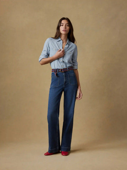 Stretch Terry Patch Pocket Pant - Creekstone Wash