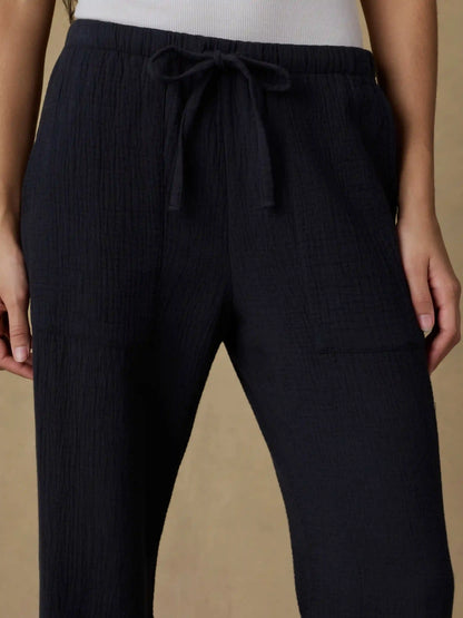 Laidback Gauze Pant - Black