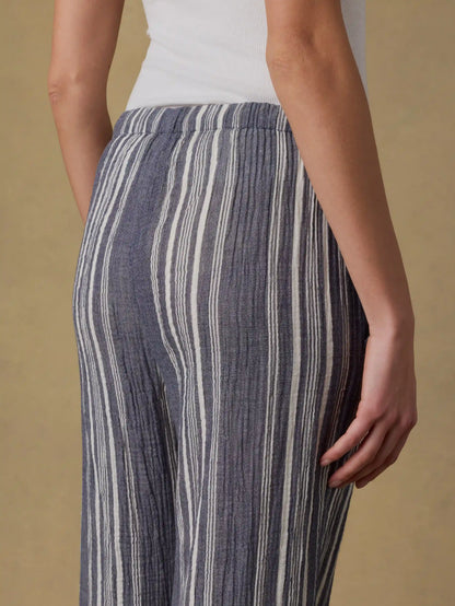 Laidback Gauze Pant - Sea Breeze Stripe