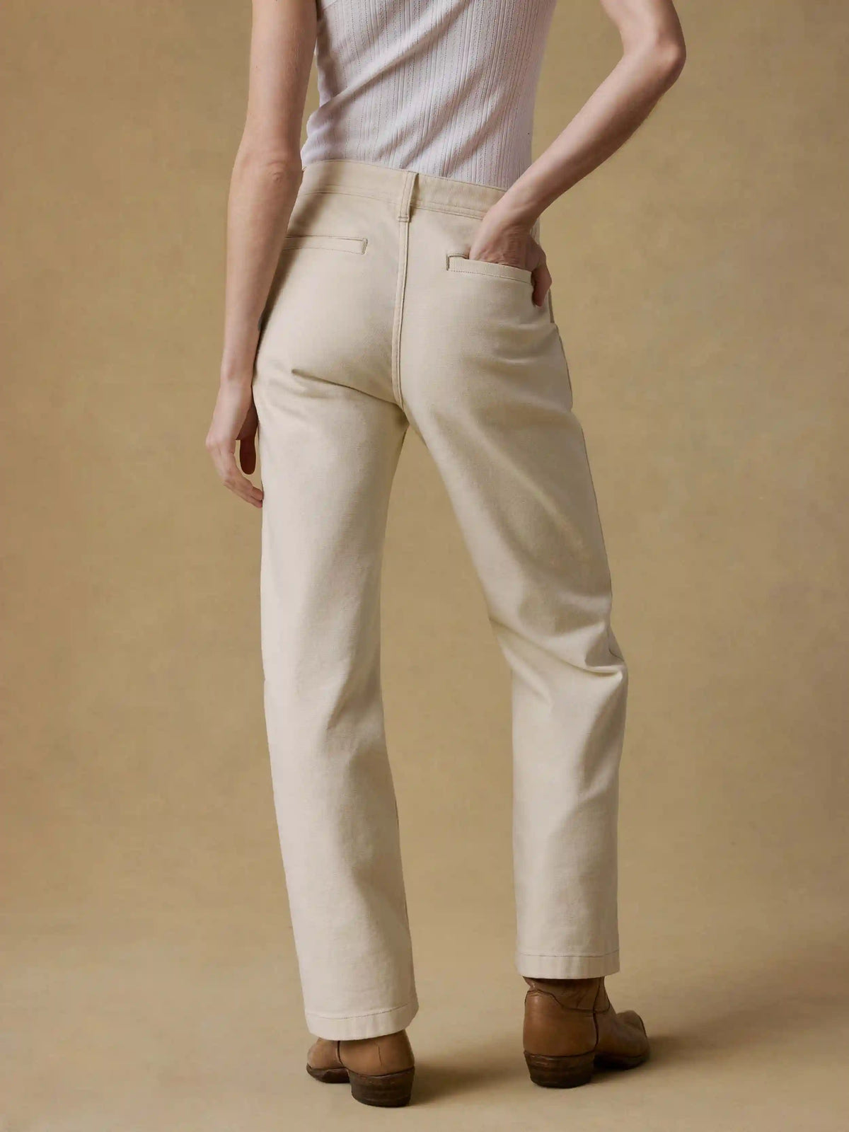Sunwashed Canvas Dockside Pant - Sea Salt