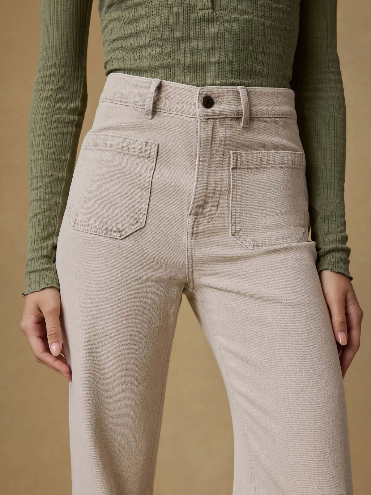 Sunfaded Denim Patch Pocket Pant - Sun Dune Wash