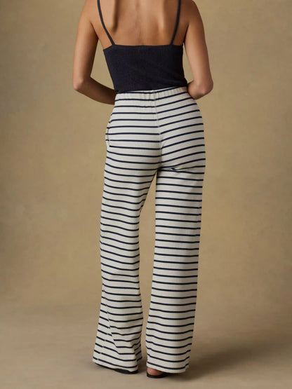 Surfside Rib Pant - Salt Air Stripe