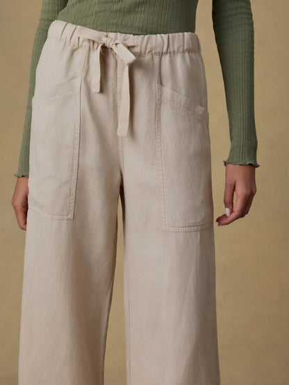 Topanga Drape Ankle Pant - Wheaten
