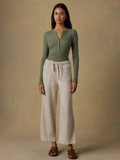 Topanga Drape Ankle Pant - Wheaten
