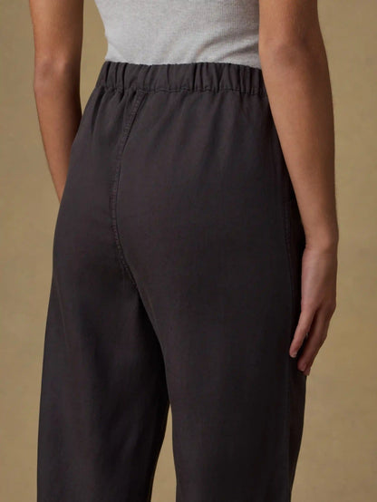 Topanga Drape Ankle Pant - Washed Black