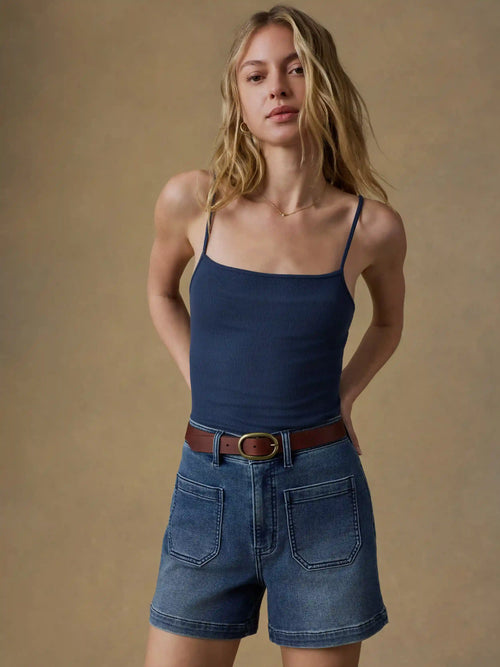 Stretch Terry Patch Pocket Short - Riverton