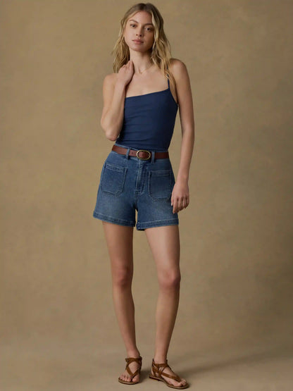 Stretch Terry Patch Pocket Short - Riverton