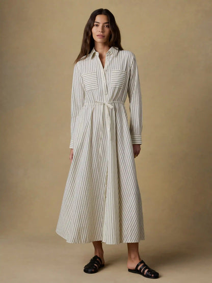 Catalina Shirtdress - Ocean Mist Stripe