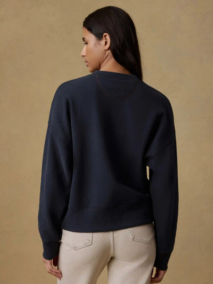 High Standard Fleece Vintage Crewneck - Black