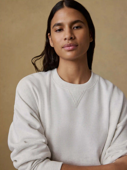 High Standard Fleece Vintage Crewneck - Ice Grey Heather