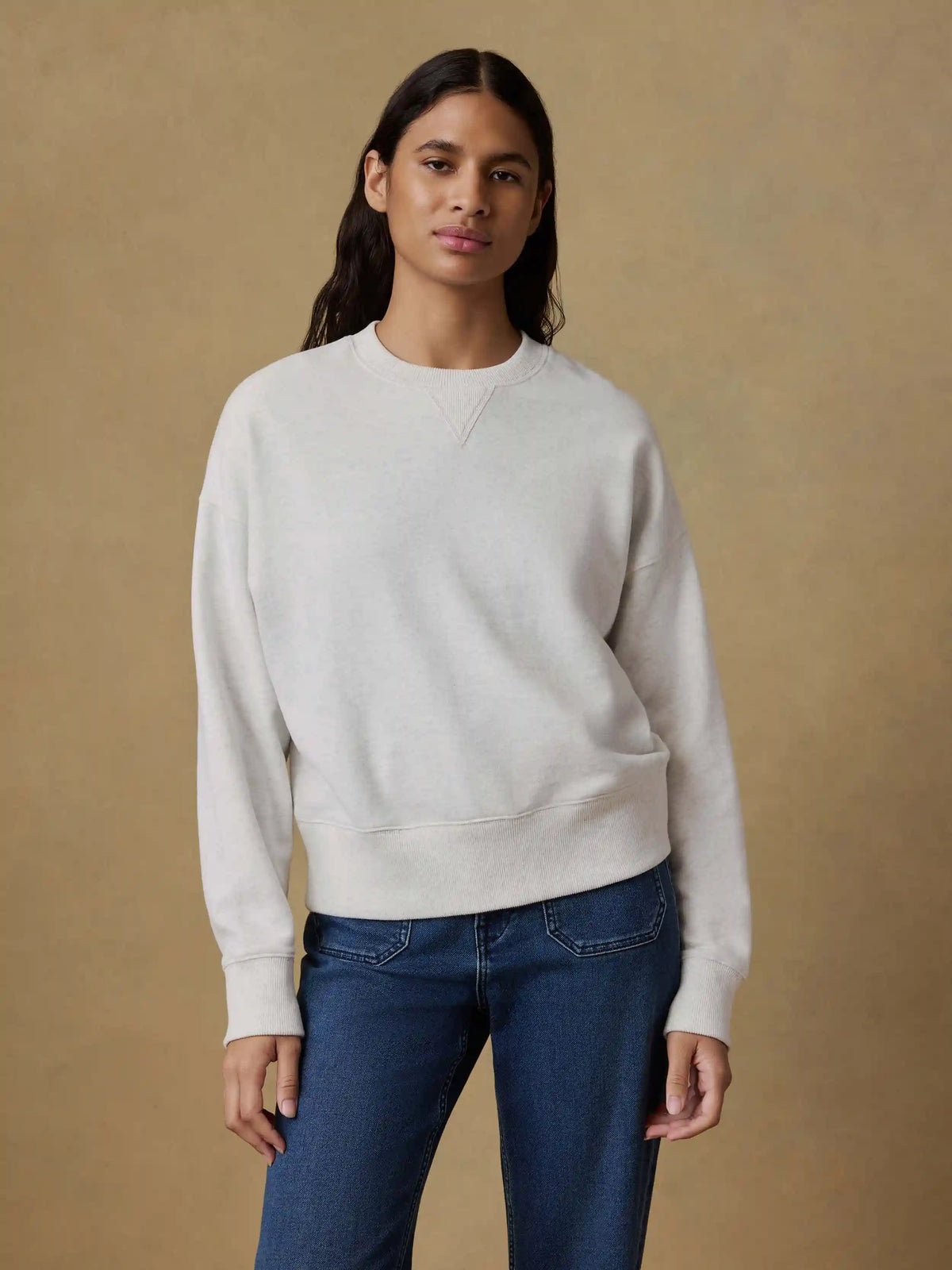 High Standard Fleece Vintage Crewneck - Ice Grey Heather