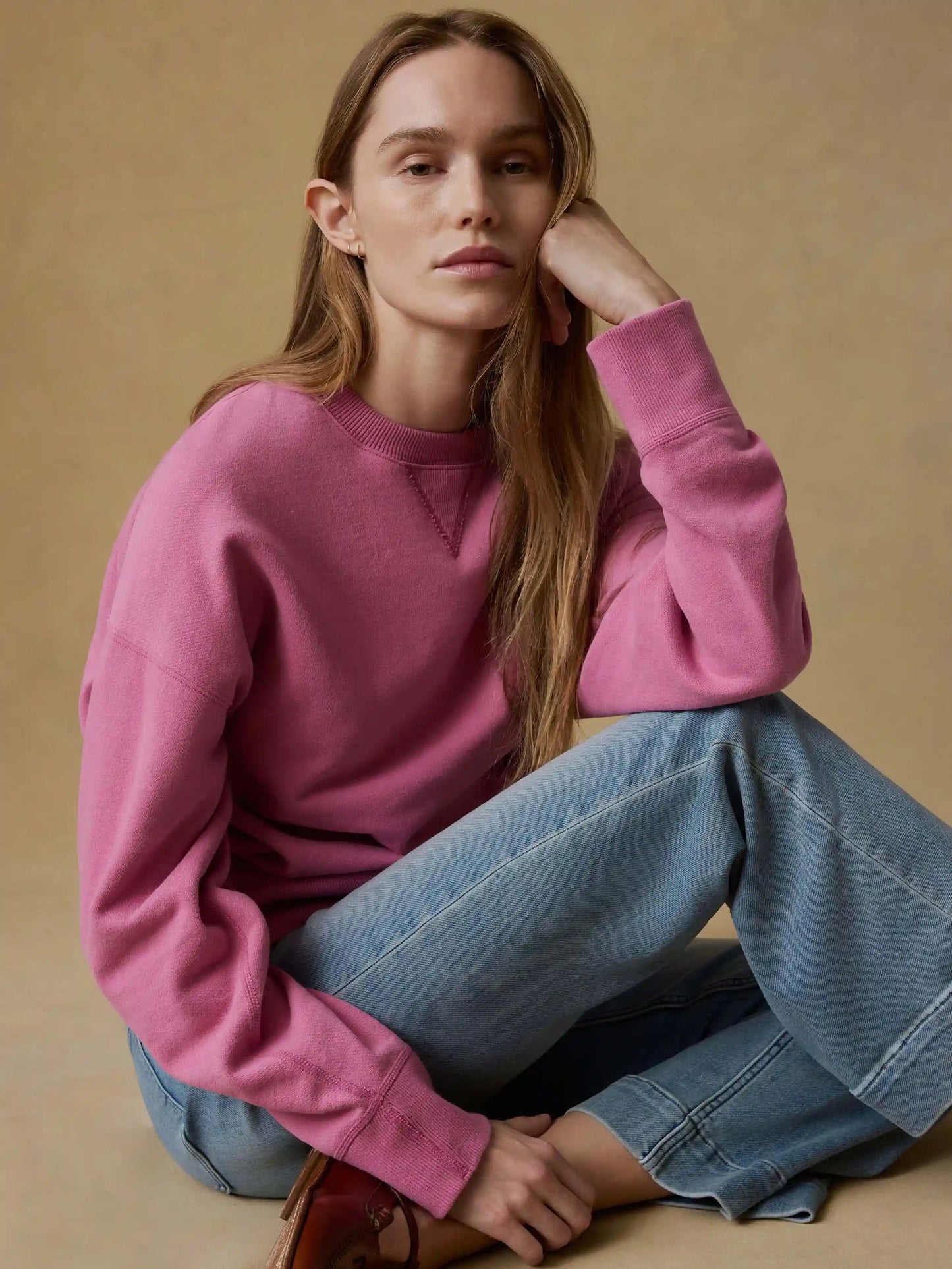 High Standard Fleece Vintage Crewneck - Ibis Rose