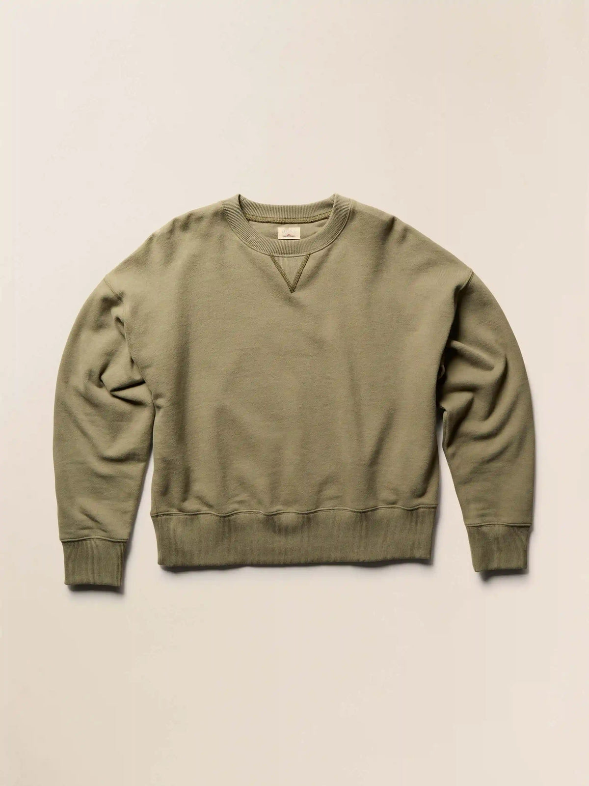 High Standard Fleece Vintage Crewneck - Island Olive