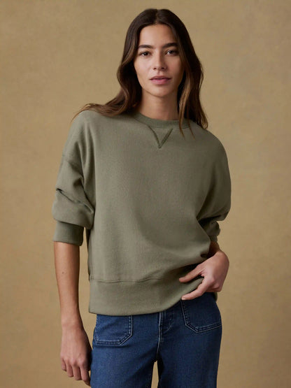 High Standard Fleece Vintage Crewneck - Island Olive
